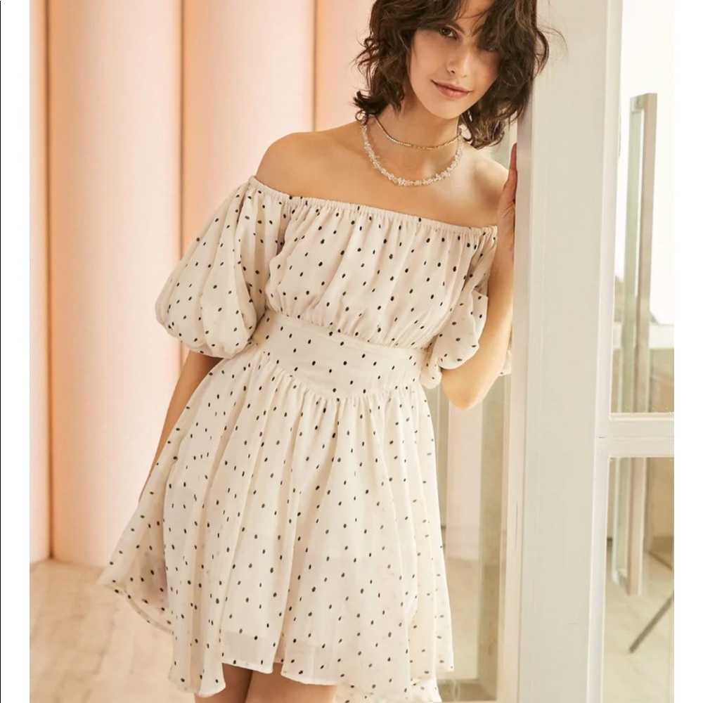 Polka-Dot Mini Dress
